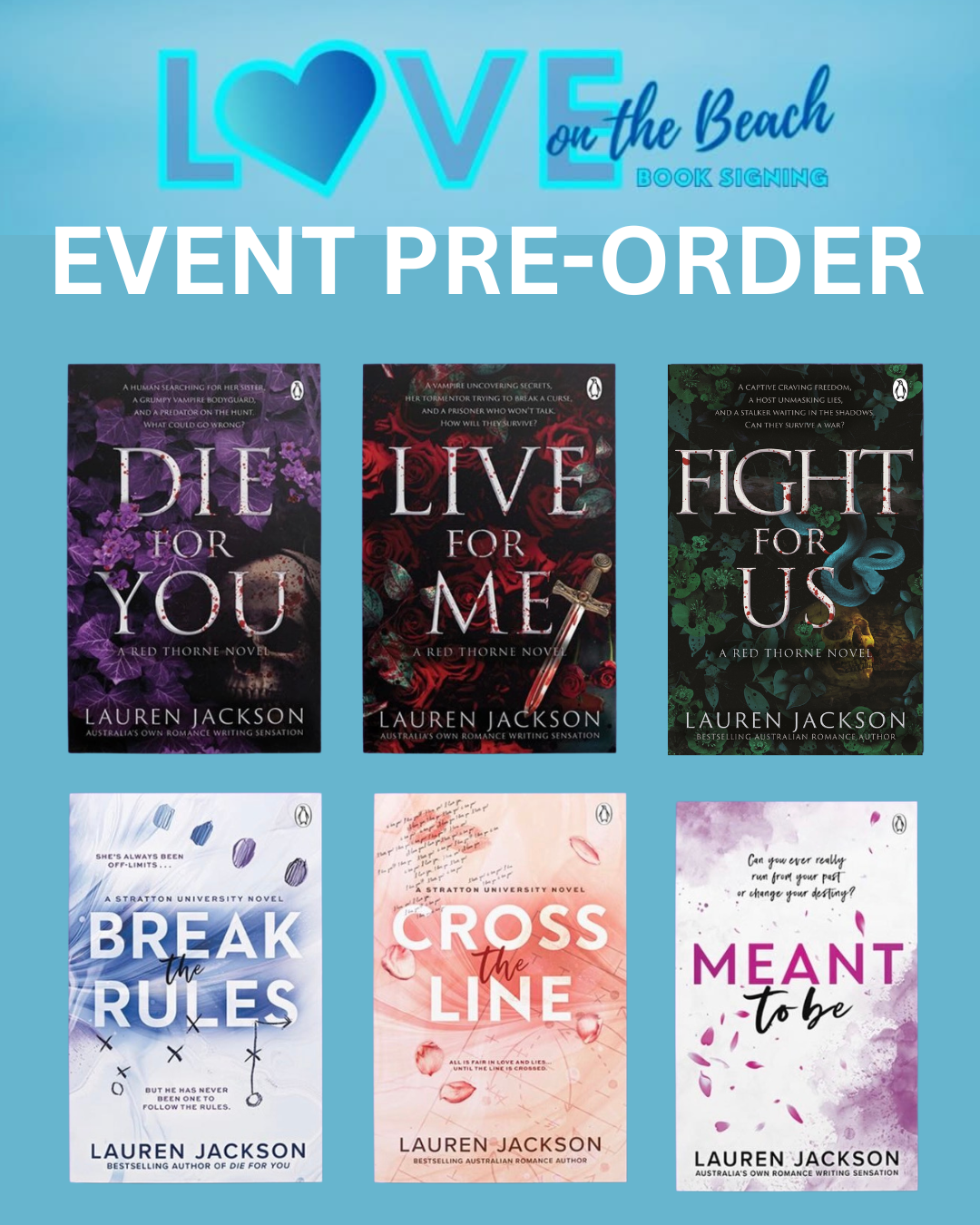 Lauren Jackson Love on the beach event Pre-Order