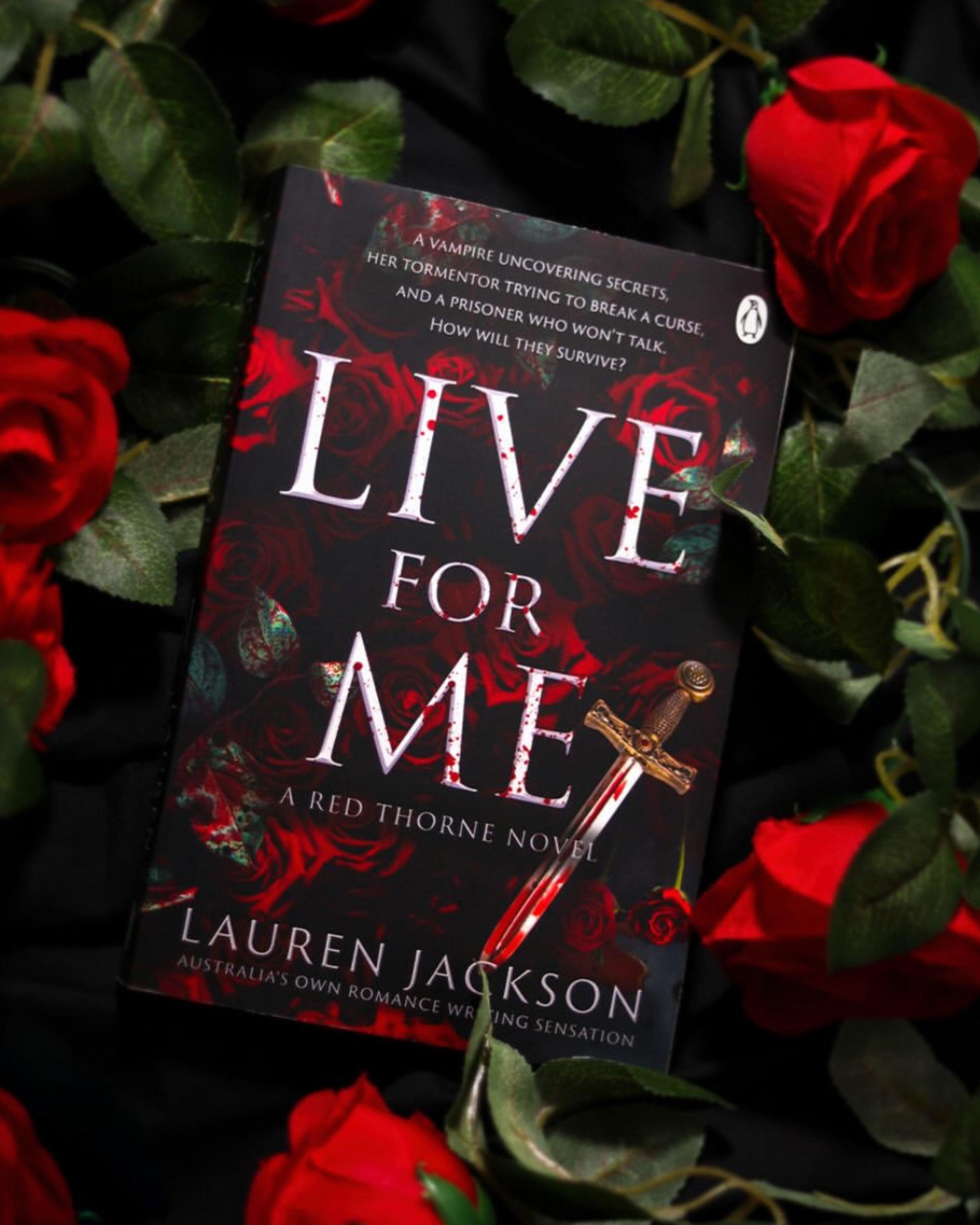 Live for Me signed PAPERBACK